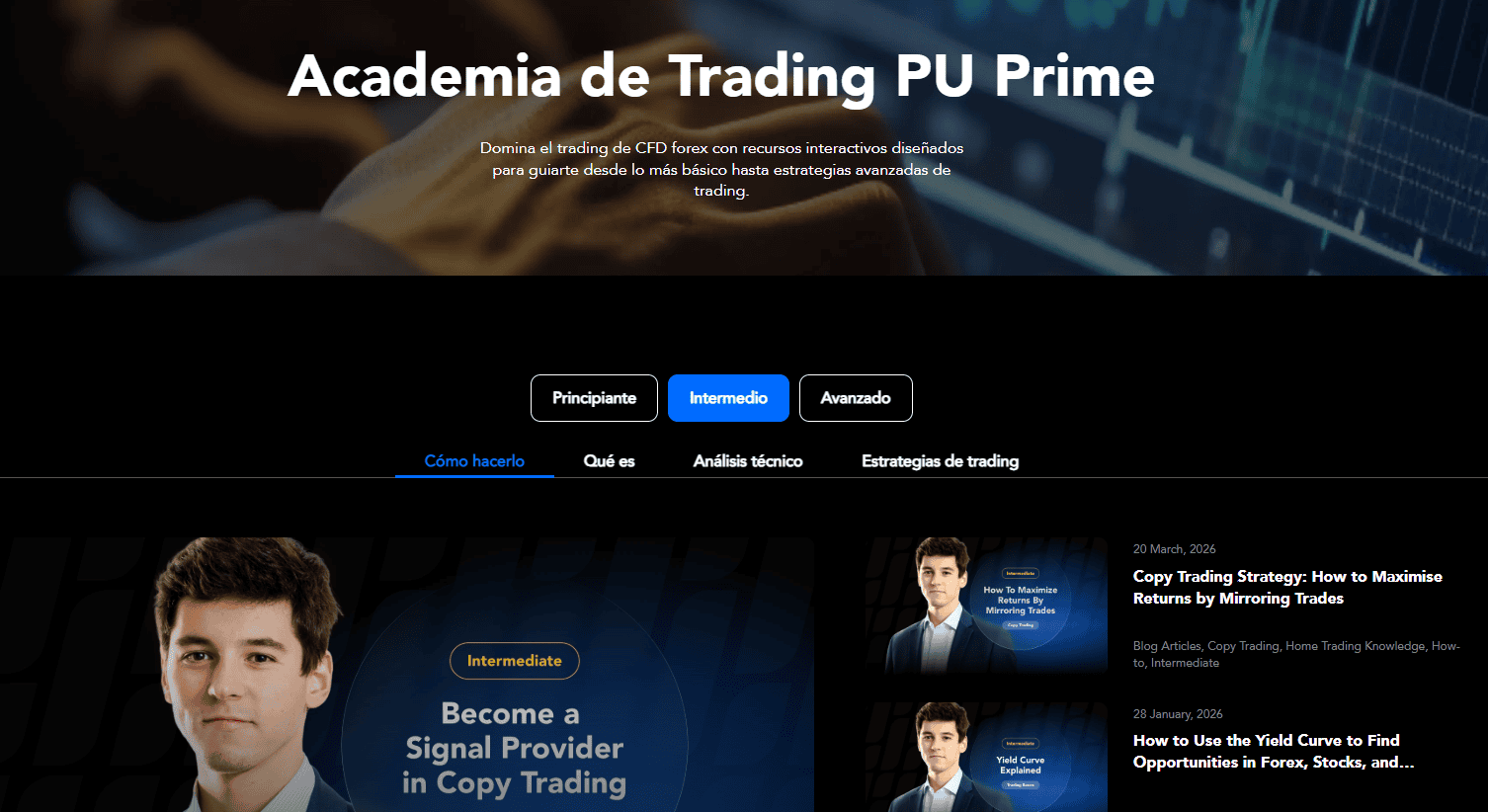 Academia de trading pu prime