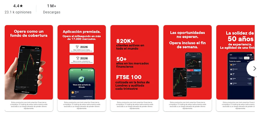 Ficha de Google Play de la aplicación de IG tal como se ve en México, capturada el 1 oct 2026.