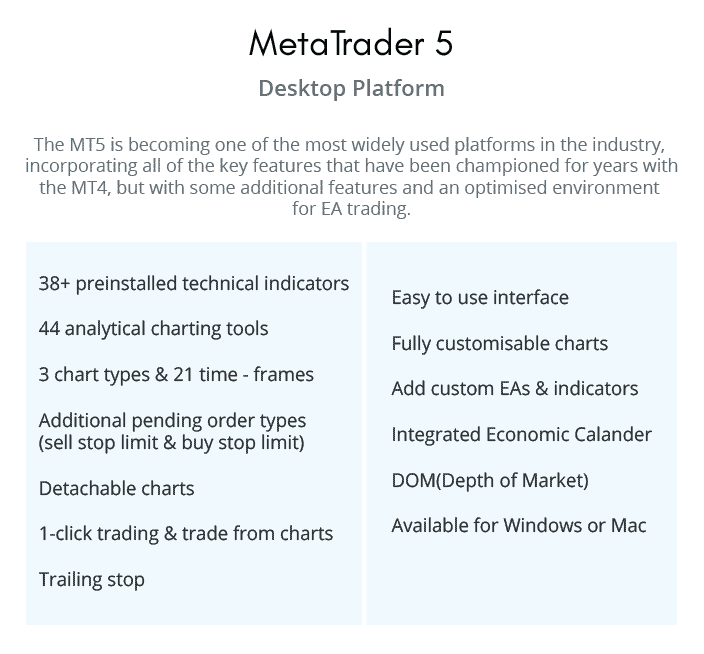 MT5 features FxPro