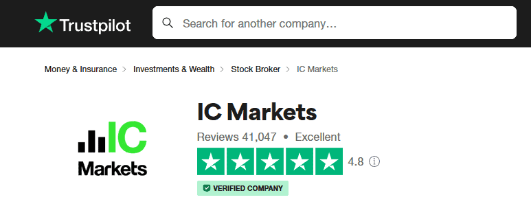 IC Markets TrustPilot Ratings