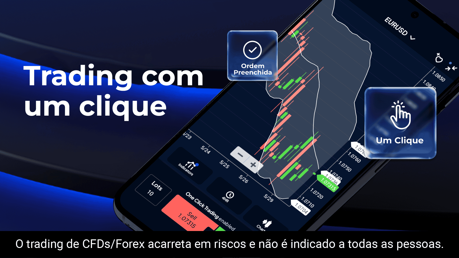 aplicativos para celulares e dispositivos móveis da Pepperstone