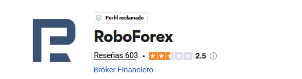 RoboForex Trustpilot score