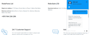 Servicio al Cliente de RoboForex