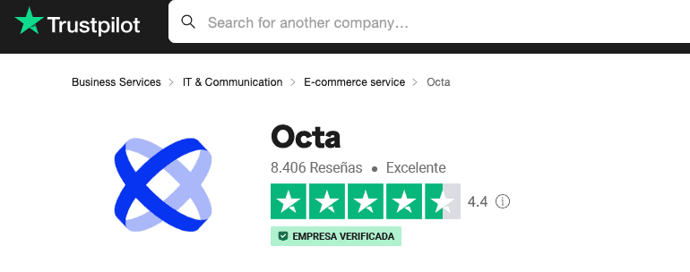 Octa Trustpilot - Reseñas