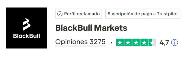 BlackBull Markets TrustPilot Score