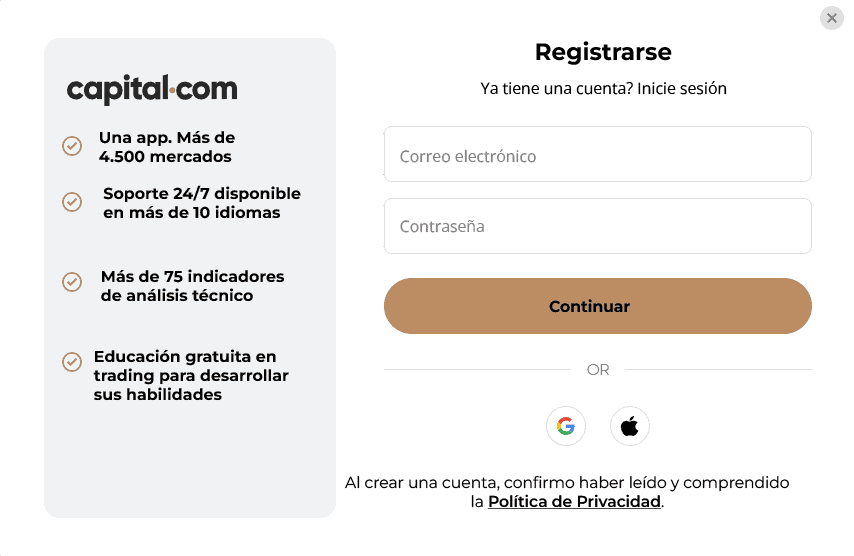capital.com registrarse