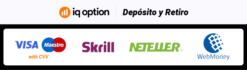 iq option deposito y retiro