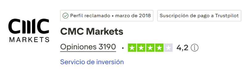 CMC Markets Trustpilot